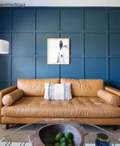 Ghế sofa Bọc Da Thật Màu Da Nâu Da Bò