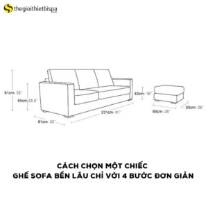 Cách chọn một chiếc ghế sofa bền lâu chỉ với 4 bước đơn giản