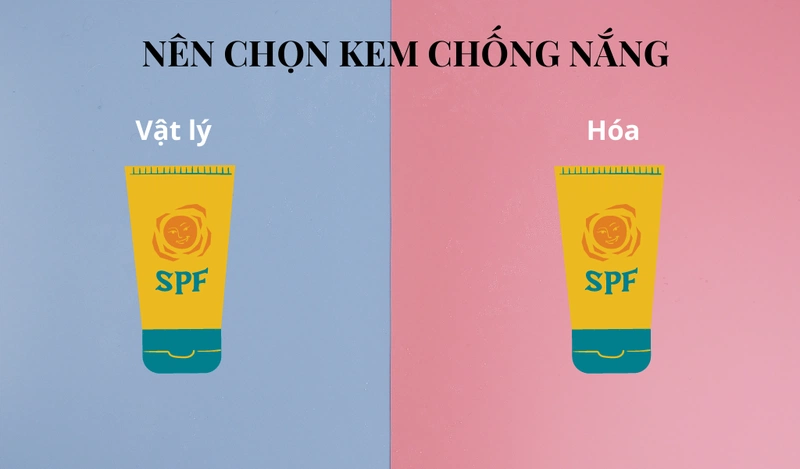 Da hỗn hợp thiên dầu nên chọn kem chống nắng hóa học hay vật lý ?