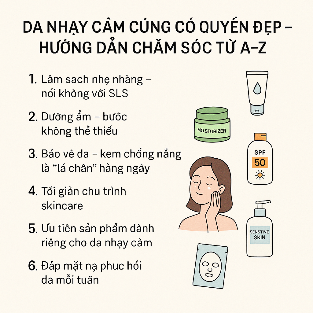 Da Nhạy Cảm Cũng Có Quyền Đẹp – Hướng Dẫn Chăm Sóc Từ A-Z