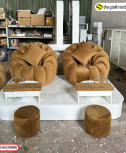 Ghế nail đôi hình bí ngô